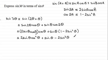 Trigonometry : sin 3θ in terms of sin θ : ExamSolutions Maths Video Tutorials