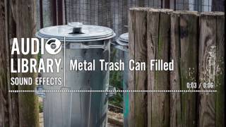Metal Trash Can Filled - Sound Effect