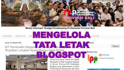 MENGELOLA TATA LETAK BLOGSPOT