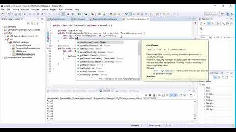 Crear un hilo en java heredando de la interfaz Runnable