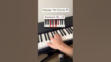 Popular 7th chords🎹 #piano #pianist #pianoplayer #pianolesson #pianotutorial #musictheory #chords
