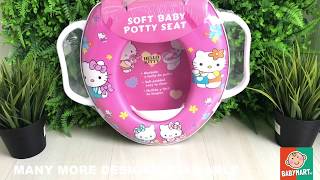 HOT ITEM! DISNEY EDITION CHILDREN SOFT POTTY TRAINING TOILET SEAT WITH HANDLE. BABYMART.MY X LAZADA