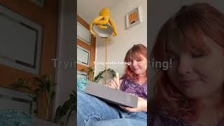 Trying #needlefelting for the first time! #12months12crafts #craftchannel