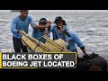 Indonesian rescue team recovers part of the plane's engine | Two black boxes of the jet located