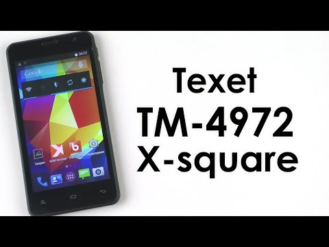 Распаковка Texet TM-4972 X-square
