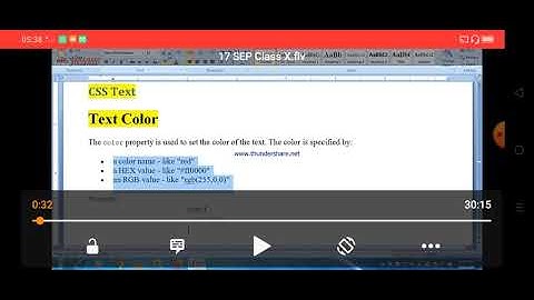 Class X Computer Application 17-09-2020 By Mr. Praveen Singh Ch - CSS
