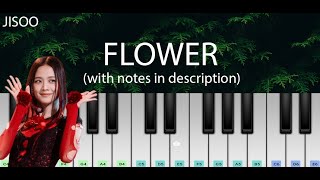 FLOWER 꽃 (JISOO) | ON DEMAND Easy Piano Tutorial with Notes | Perfect Piano screenshot 2