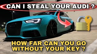 (AUDI) What happens if you forget your key or it Stops Working while Driving !!! Can it be stolen? Audi A4 B8 What To Do If The Car Stops Responding To Your Unlocking Key Inputs