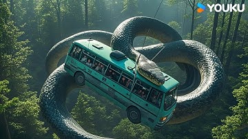 The bus entered the snake