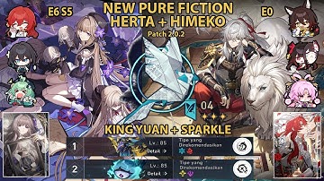 PURE FICTION HERTA + HIMEKO  E6 S5  - JING YUAN + SPARKLE  DESTROY 60000 SCORE BUILD F2P ? STAR RAIL