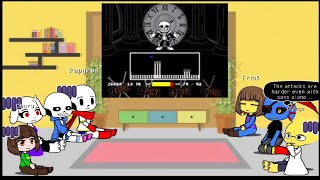 Undertale React to Bad Time Trio fight