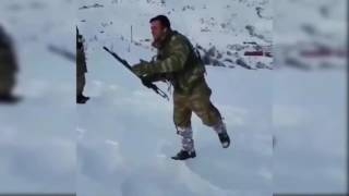 Mehmetçik'ten  -15 derecede Mannequin Challenge