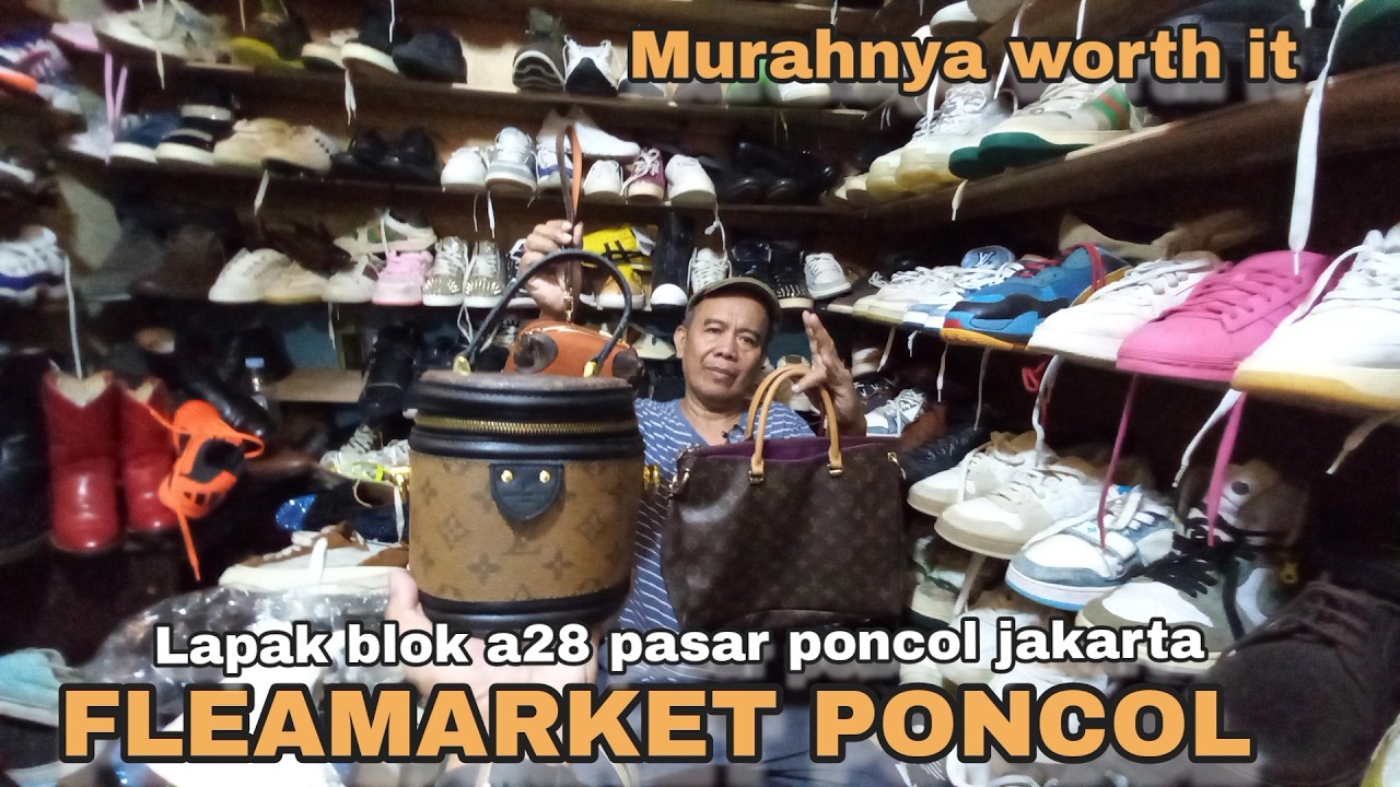 SEGINI HARGA‼️TAS KULIT HERMES LV BURBERI DI PASAR LOAK PONCOL