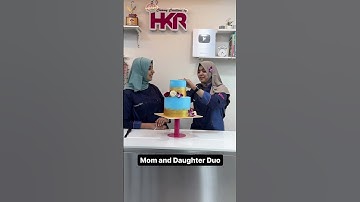Learn how to cut a tier cake #hkrshorts #hkrbakingacademy