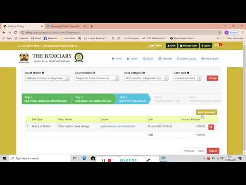 How to file court case via efiling portal