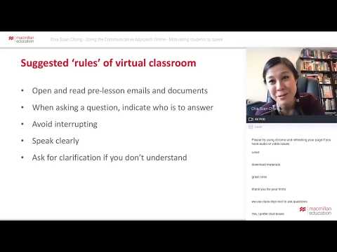 Doing the Communicative Approach Online: Motivating students to speak [Advancing Learning Webinar]