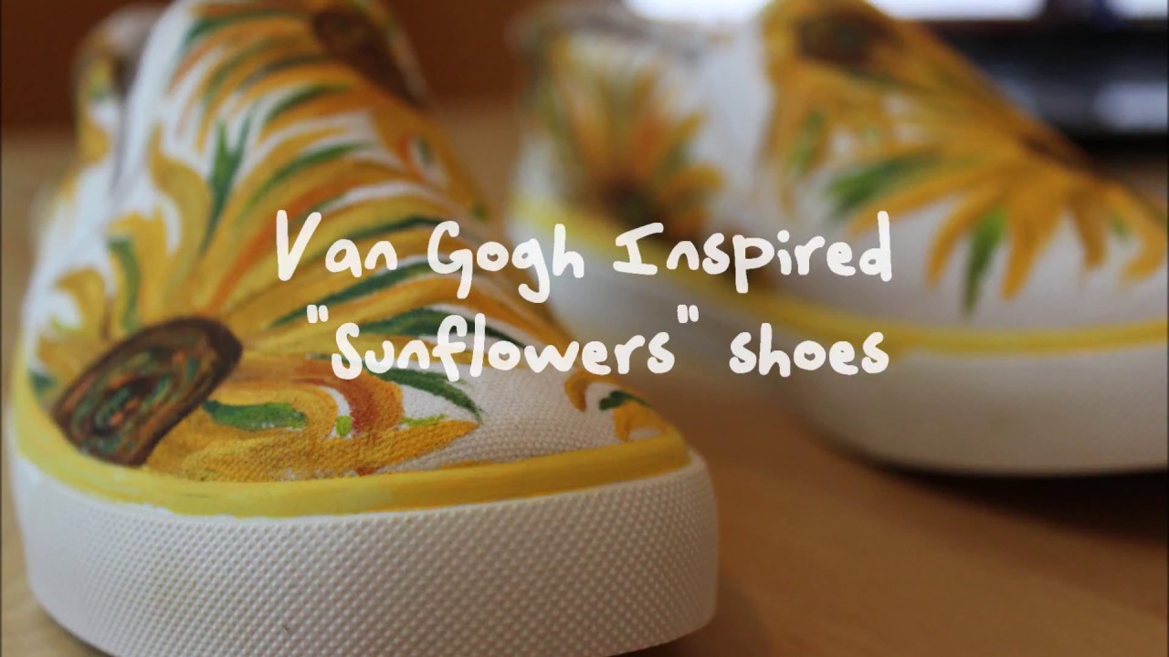 sunflower van gogh shoes