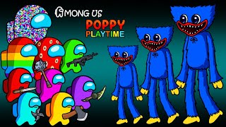 어몽어스 VS Poppy Playtime 3 | Crazy Among Us Vs. HUGGY WUGGY STORY | Among Us Animation