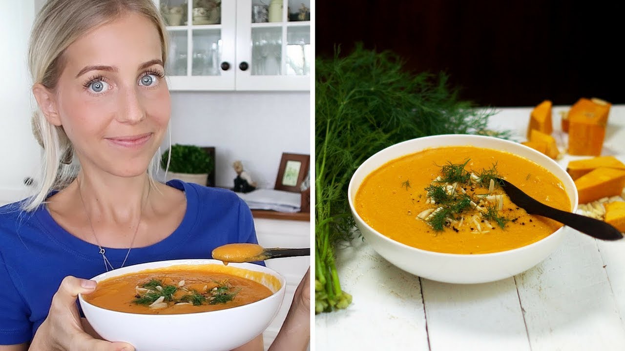 Creamy Curried Pumpkin Soup (perfect raw vegan winter recipe) - YouTube