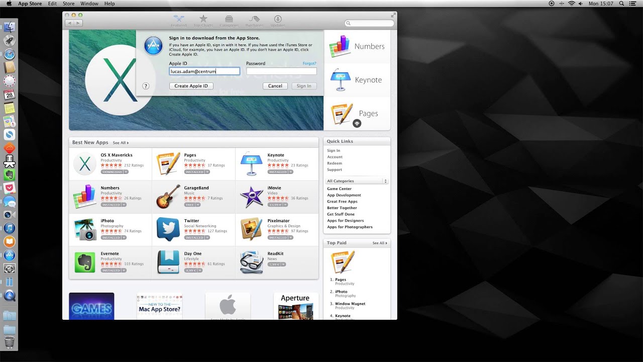 Mac Os Mavericks App Store Mac Os Mavericks App Store