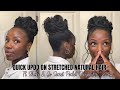 Quick Updo on Stretched Natural Hair | Shake and Go Secret Pocket Ponytail