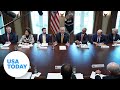 President Donald Trump holds a cabinet meeting | USA TODAY