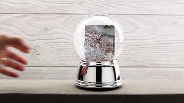 Photo Snow Globe with Silver Base - How to insert your photo