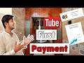 Youtube first payment  how much youtube pays  tlogs  touseef akram