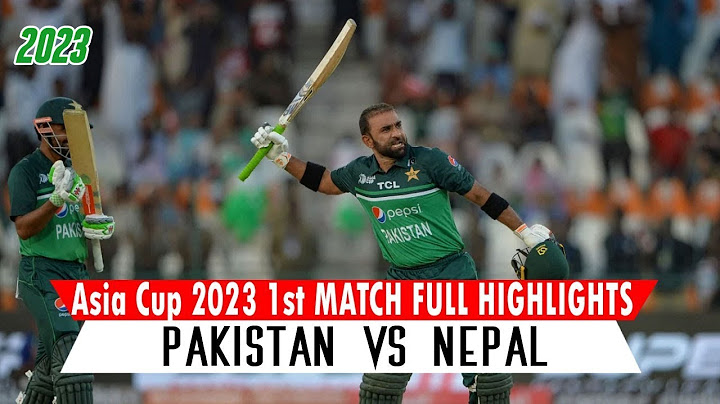 akistan vs Nepal Asia Cup 2023 1st Match Full Highlights 2023 | PAK vs Nepal