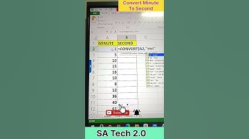 Convert Minute to second in Excel.#exceltricks #exceltips
