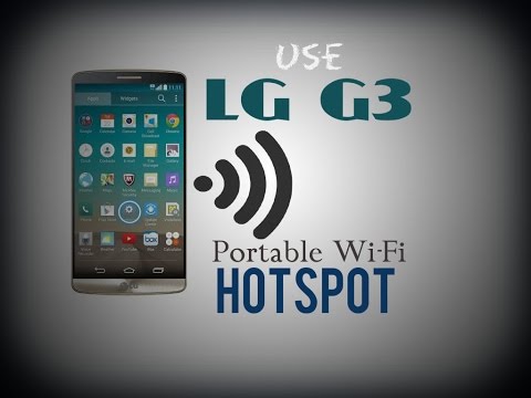 Use LG G3 as portable Wi-Fi hotspot