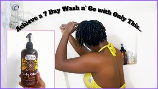 One Product Wash and Go with Uncle Funky&#39;s Daughter Curly Magic
