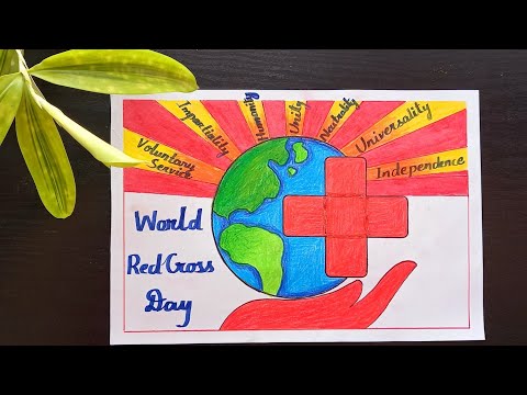 World Red Cross Day Drawing / Red Cross Day Poster Drawing Easy / Red Cross Day special Drawing