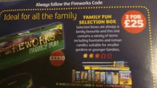 Sainsburys Firework Leaflet 2017