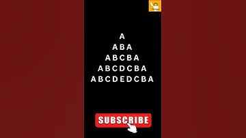 🔠🅰️🅱️🅾️Alphabet Pyramid in Java 🚀🔥 #shorts #shortsviral