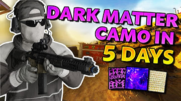 I unlocked the DARK MATTER CAMO on Black Ops 6 in 5 DAYS!