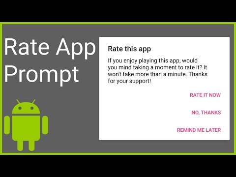 How to Create a Rate Me Dialog with the Android-Rate Library - Android Studio Tutorial
