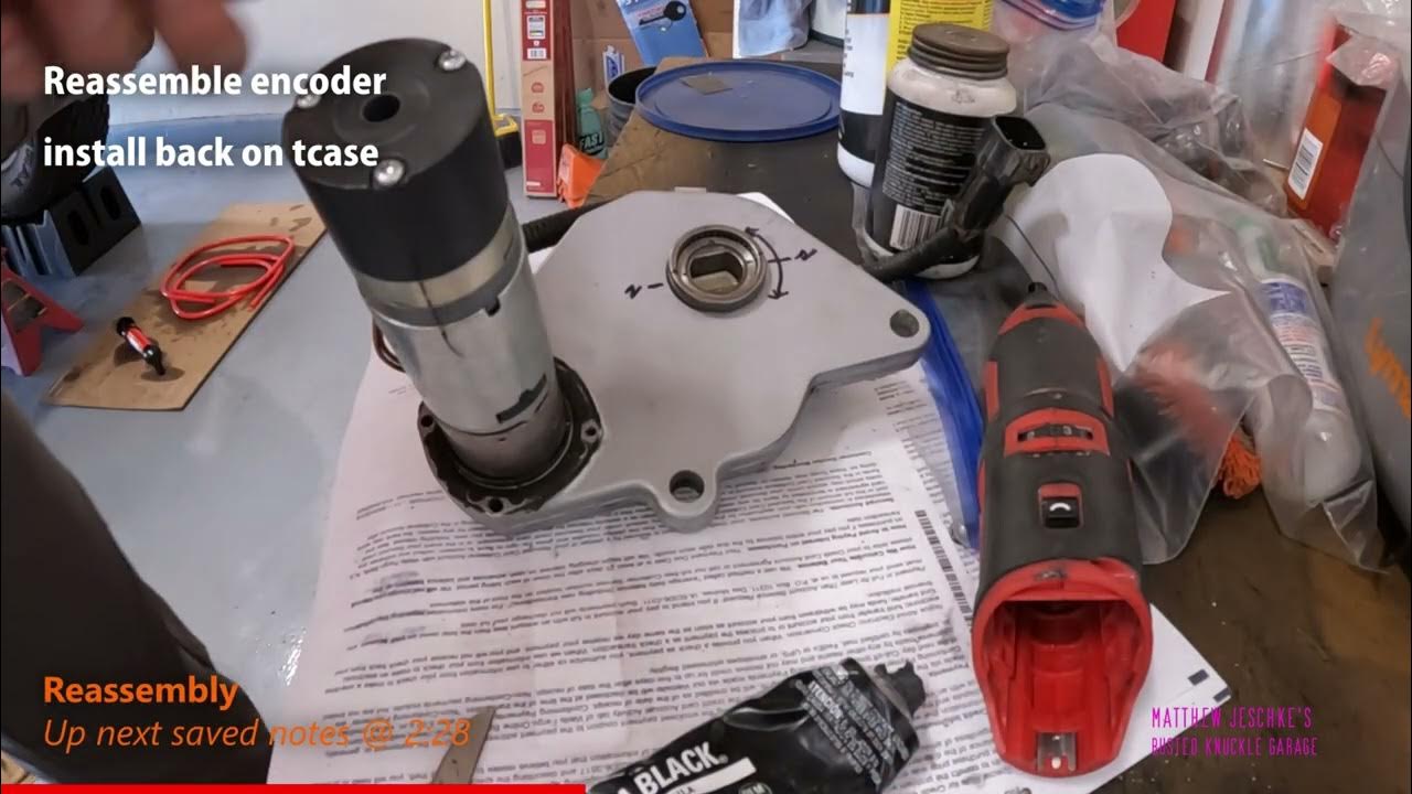 Part 2 Resetting a New Process Transfer Case Encoder Motor to Neutral