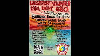 Steven Bates band at Westport Volunteer Fire Dept. BBQ 8/15/2026