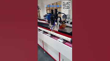 Drill for 3m PVC round tube with DOBEMY CNC machine automatically