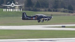 A Short S-312 Tucano T1 Trainer Making Touch-n-Go Landings at Tri-Cities Airport (KTRI) 26Mar23