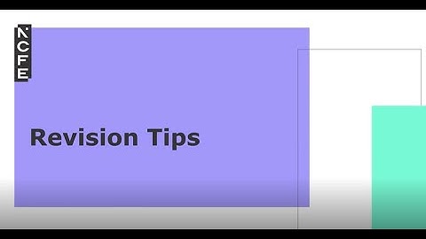 Revision tips
