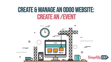 Create & Manage an Odoo website: Create an event