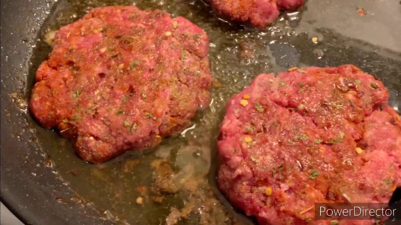 cooking hamburgers - YouTube
