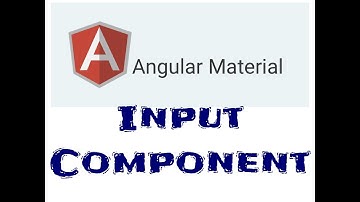 Angular Material Input Component