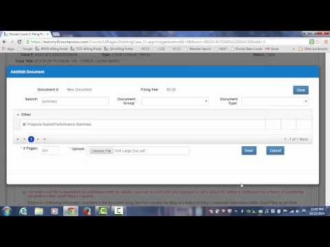 Florida Courts E-Filing Portal - Filing Large Documents