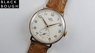 Smiths De Luxe Gold Vintage Wristwatch Hallmarked 1958