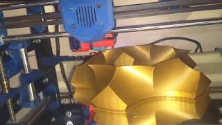 forkLIFT Mk1 CoreXY 3D printer printing a Christmas tree