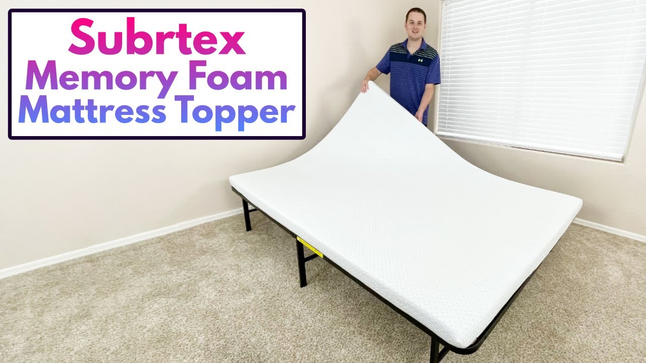 Subrtex GelInfused Memory Foam Mattress Topper Quick Review! YouTube