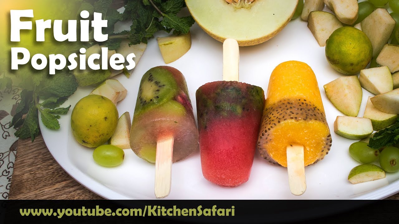Fruit Popsicles Sugar Free Popsicles Recipe By Kitchen Safari YouTube